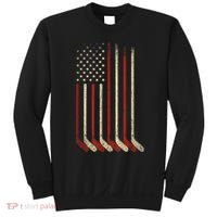 US Flag Patriotic American Hockey Player Ice Hockey Sweatshirt thumb 0