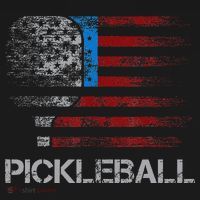 Us Flag Pickleball Player Paddleball Lover Backpack thumb 2