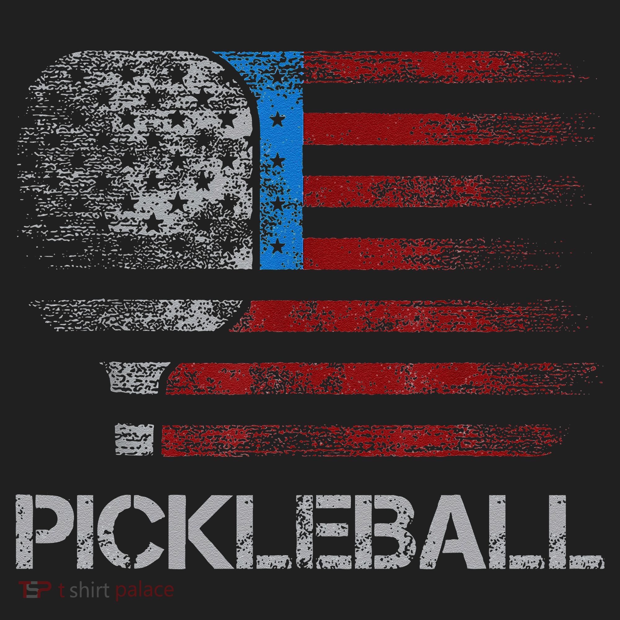 Us Flag Pickleball Player Paddleball Lover Tumbler