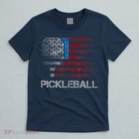 Us Flag Pickleball Player Paddleball Lover T-Shirt thumb 5