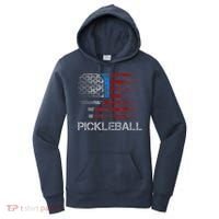 Us Flag Pickleball Player Paddleball Lover Women's Hoodie thumb 0