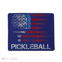 Us Flag Pickleball Player Paddleball Lover Mousepad thumb 0