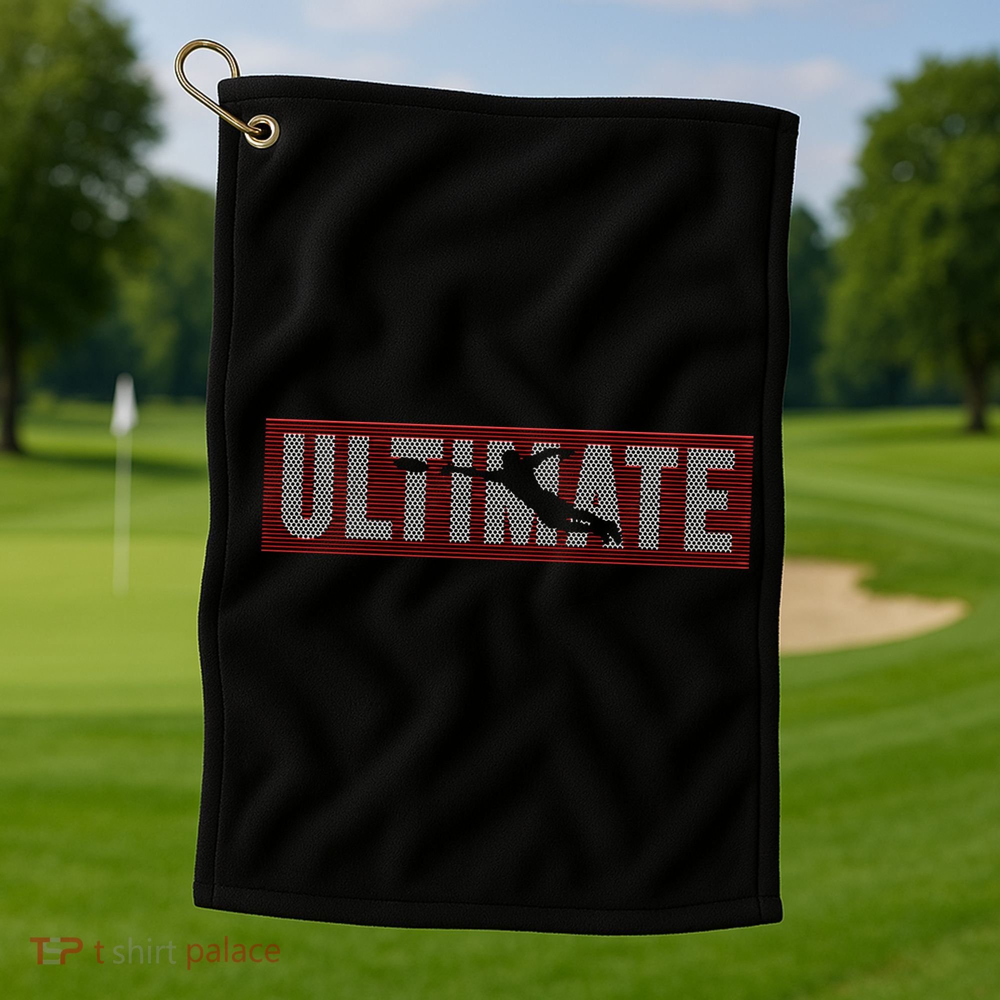Ultimate Frisbee Player Disc Golf Golf Towel