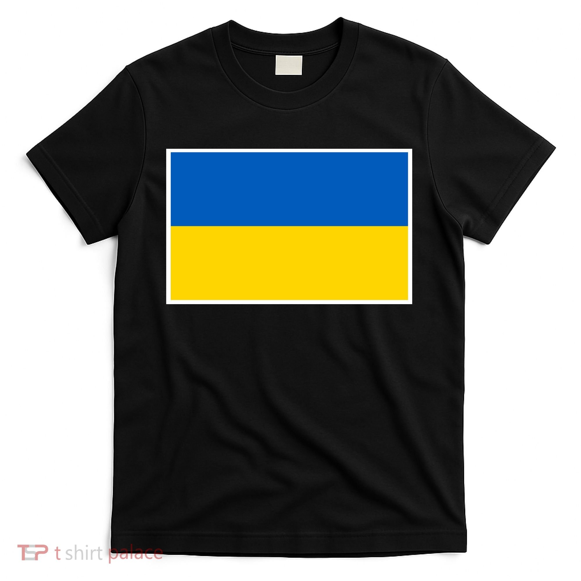 Ukraine Flag Pocket Logo Ukrainian National Colors T-Shirt