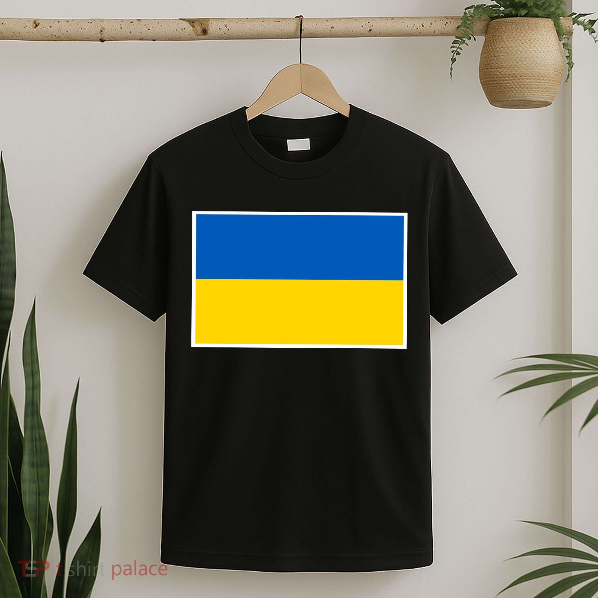 Ukraine Flag Pocket Logo Ukrainian National Colors T-Shirt