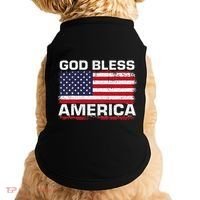 Usa Flag Patriotic God Bless America Doggie Tank thumb 0