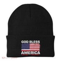 Usa Flag Patriotic God Bless America Beanie thumb 0