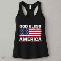 Usa Flag Patriotic God Bless America Women's Tank Top thumb 3