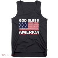Usa Flag Patriotic God Bless America Tank Top thumb 0