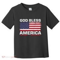 Usa Flag Patriotic God Bless America Toddler T-Shirt thumb 0