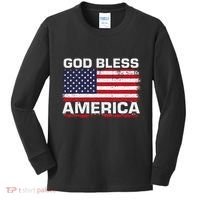 Usa Flag Patriotic God Bless America Kids Long Sleeve Shirt thumb 0