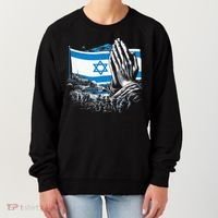 usa flag Pray for Israel Women's Sweatshirt thumb 0