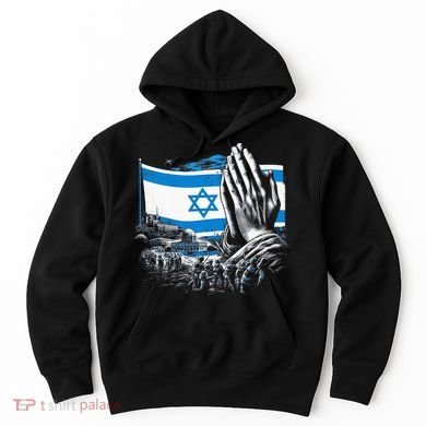 usa flag Pray for Israel Hoodie