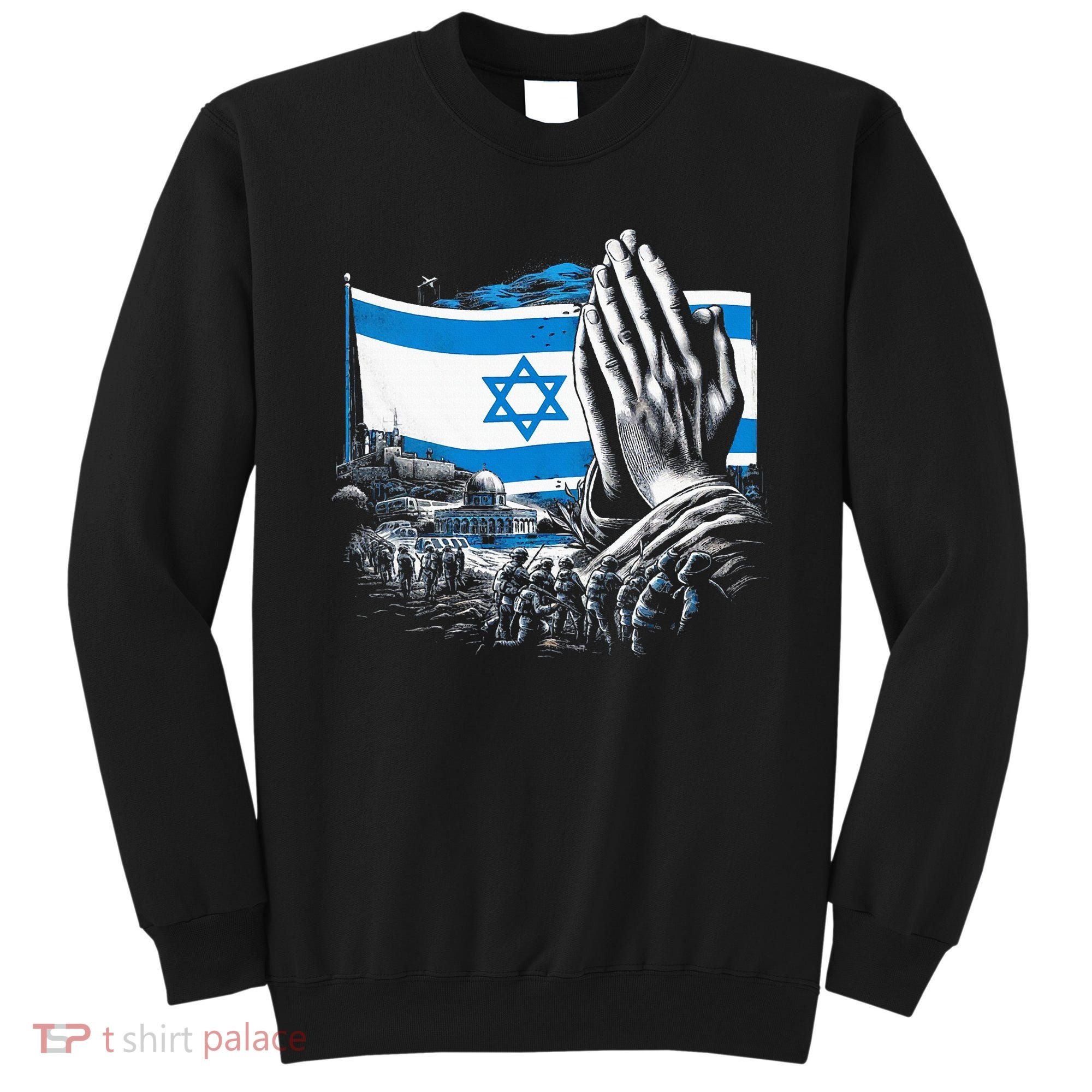 usa flag Pray for Israel Sweatshirt