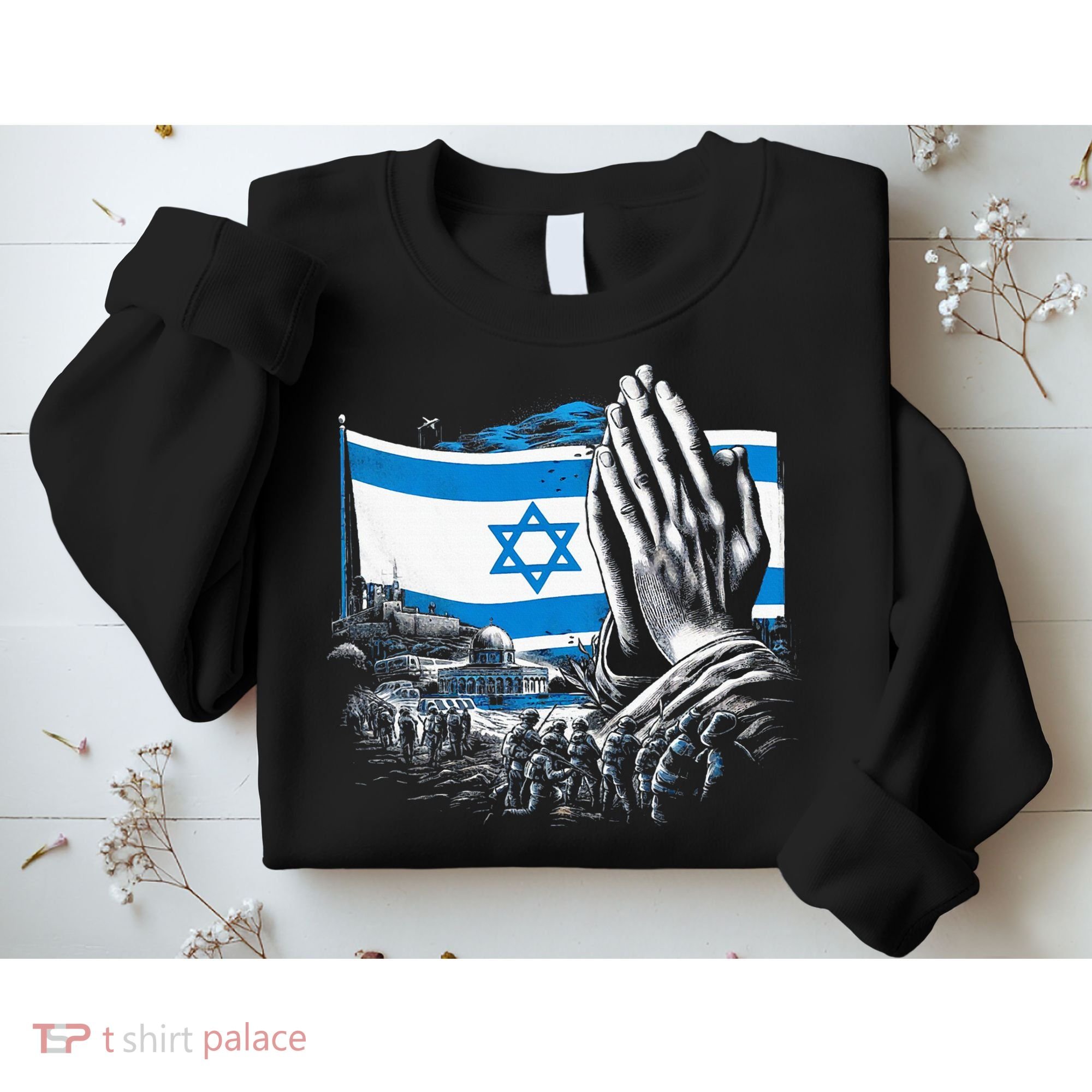 usa flag Pray for Israel Sweatshirt