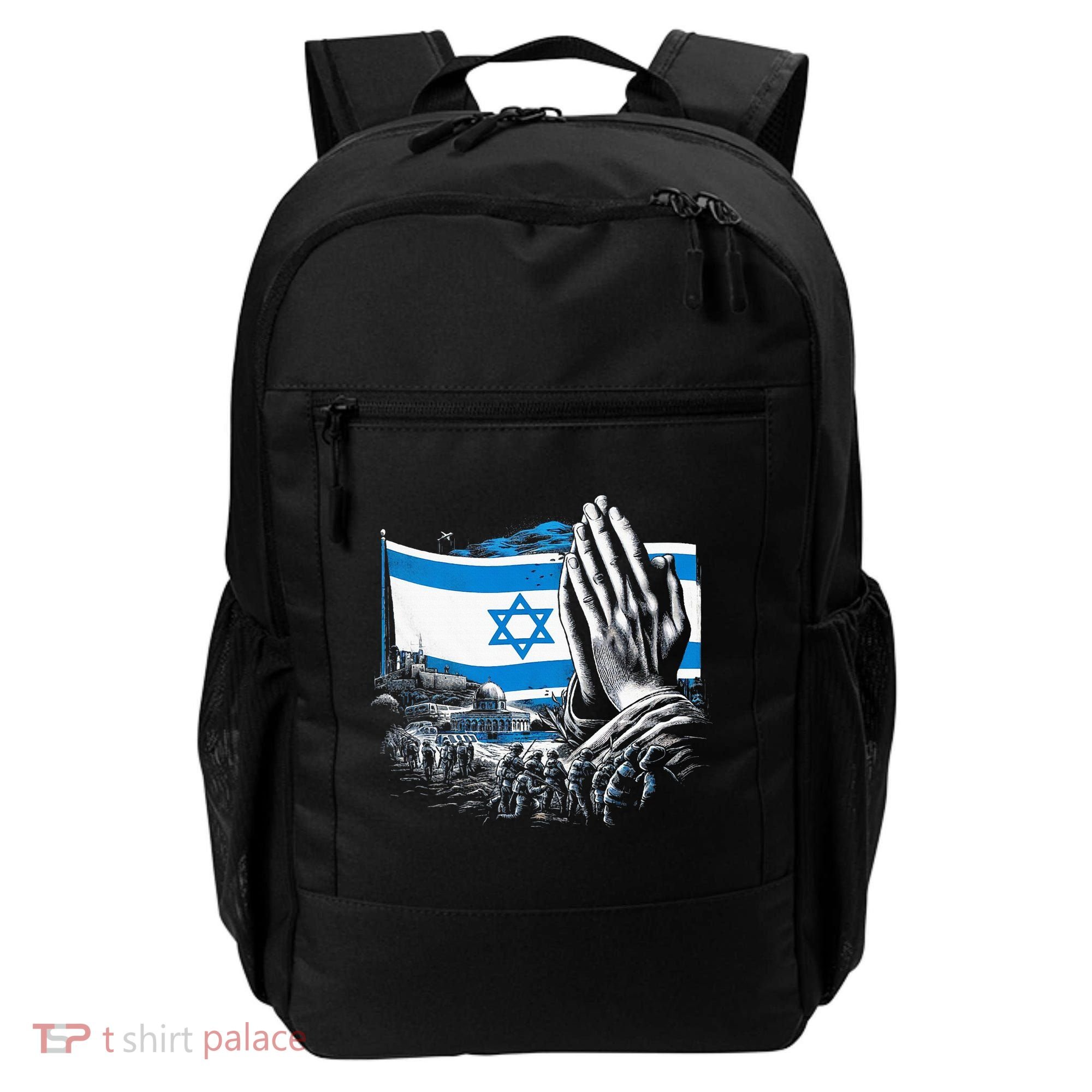 usa flag Pray for Israel Backpack