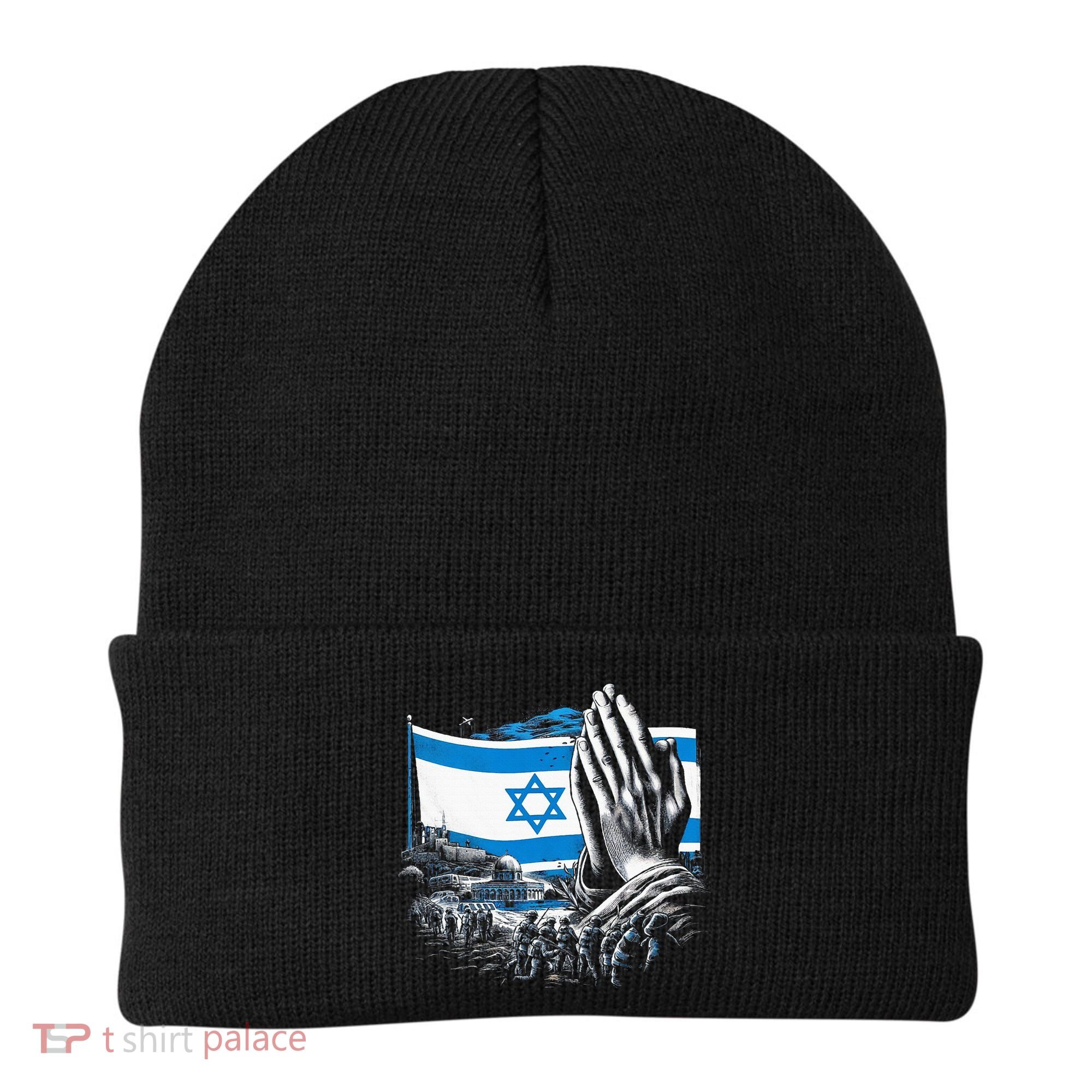 usa flag Pray for Israel Beanie