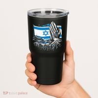 usa flag Pray for Israel Tumbler thumb 2