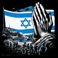 usa flag Pray for Israel Mousepad thumb 1