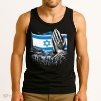 usa flag Pray for Israel Tank Top thumb 3