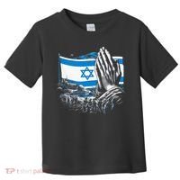 usa flag Pray for Israel Toddler T-Shirt thumb 0