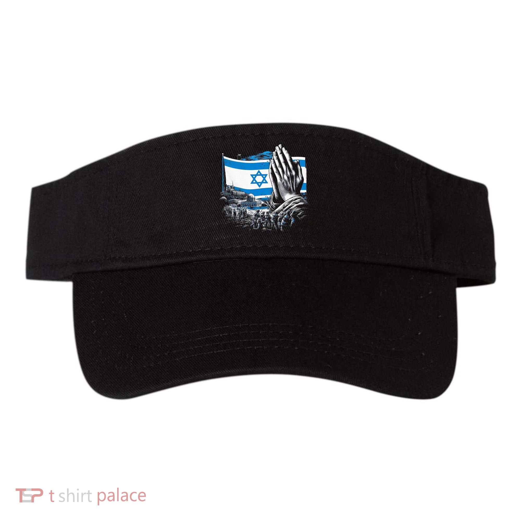 usa flag Pray for Israel Visor