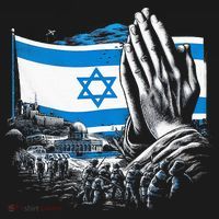 usa flag Pray for Israel Visor thumb 3