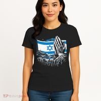 usa flag Pray for Israel Women's T-Shirt thumb 4
