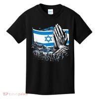 usa flag Pray for Israel Kids T-Shirt thumb 0