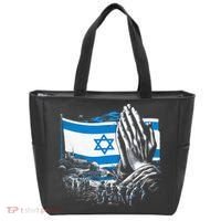usa flag Pray for Israel Tote Bag thumb 0