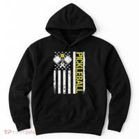 US Flag Pickleball Player Paddleball Lover Hoodie thumb 0