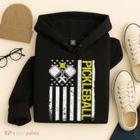 US Flag Pickleball Player Paddleball Lover Hoodie thumb 4