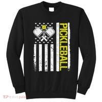 US Flag Pickleball Player Paddleball Lover Sweatshirt thumb 0