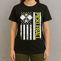 US Flag Pickleball Player Paddleball Lover T-Shirt thumb 4