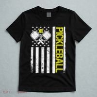 US Flag Pickleball Player Paddleball Lover T-Shirt thumb 5