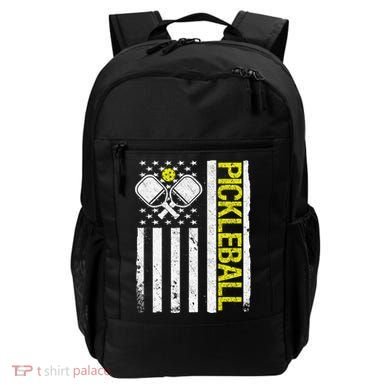 US Flag Pickleball Player Paddleball Lover Backpack