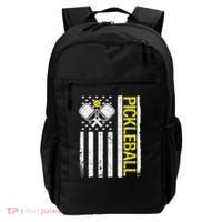 US Flag Pickleball Player Paddleball Lover Backpack thumb 0