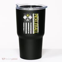 US Flag Pickleball Player Paddleball Lover Tumbler thumb 0