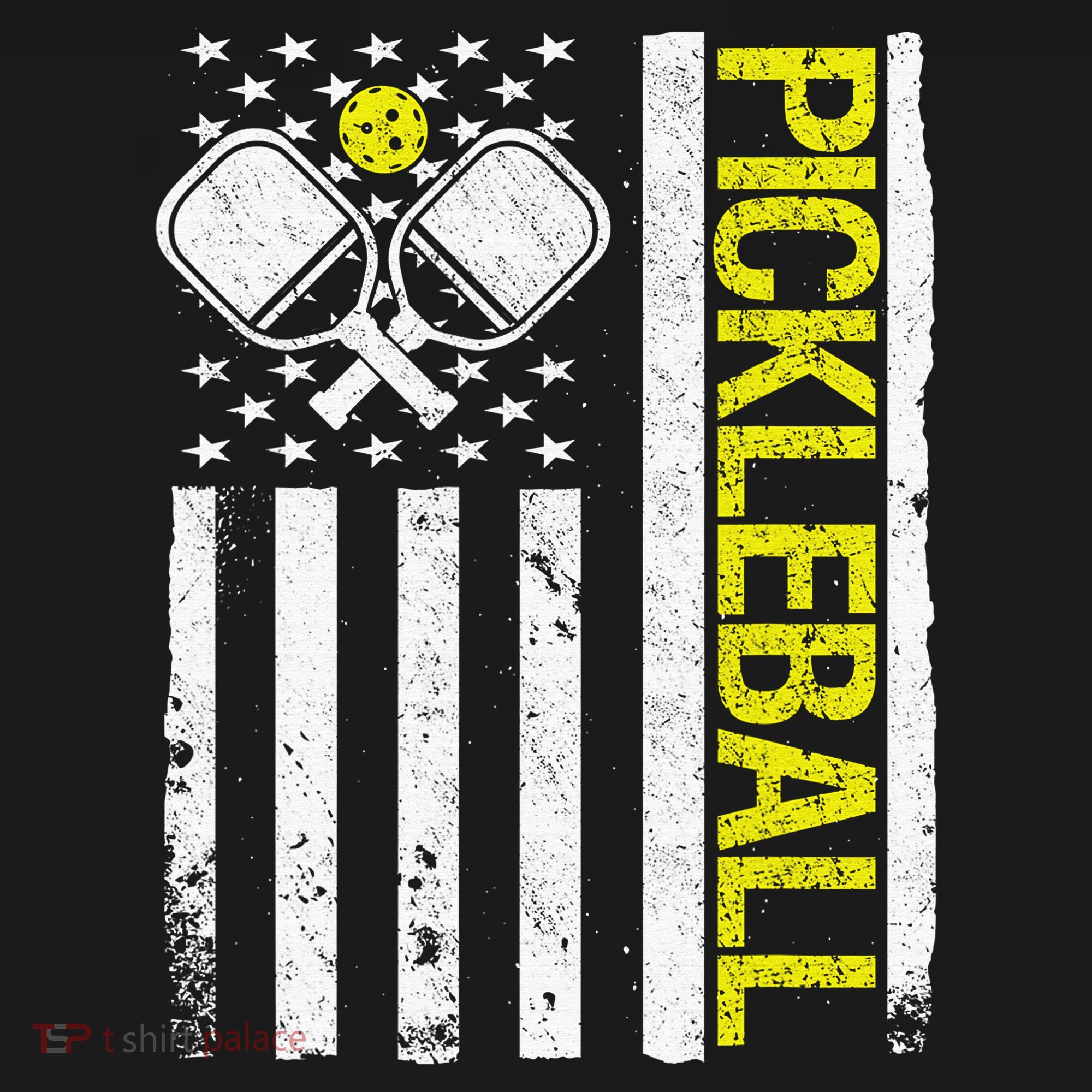 US Flag Pickleball Player Paddleball Lover Mousepad