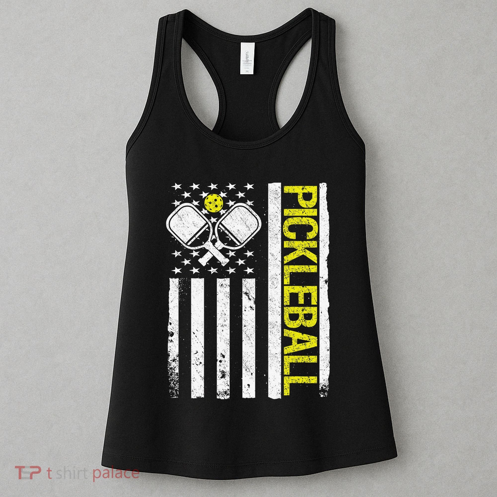 US Flag Pickleball Player Paddleball Lover Women's Tank Top
