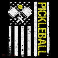 US Flag Pickleball Player Paddleball Lover Toddler Hoodie thumb 2