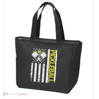 US Flag Pickleball Player Paddleball Lover Tote Bag thumb 3