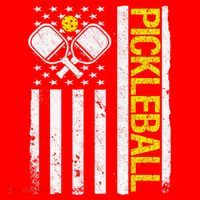 US Flag Pickleball Player Paddleball Lover Santa Hat thumb 1