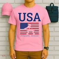 Usa Flag Pommel Horse Gymnastics Team American Gymnast T-Shirt thumb 6