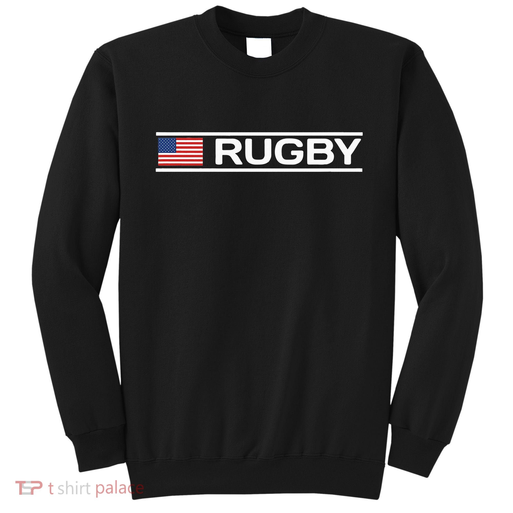 Usa Flag Rugby Sweatshirt