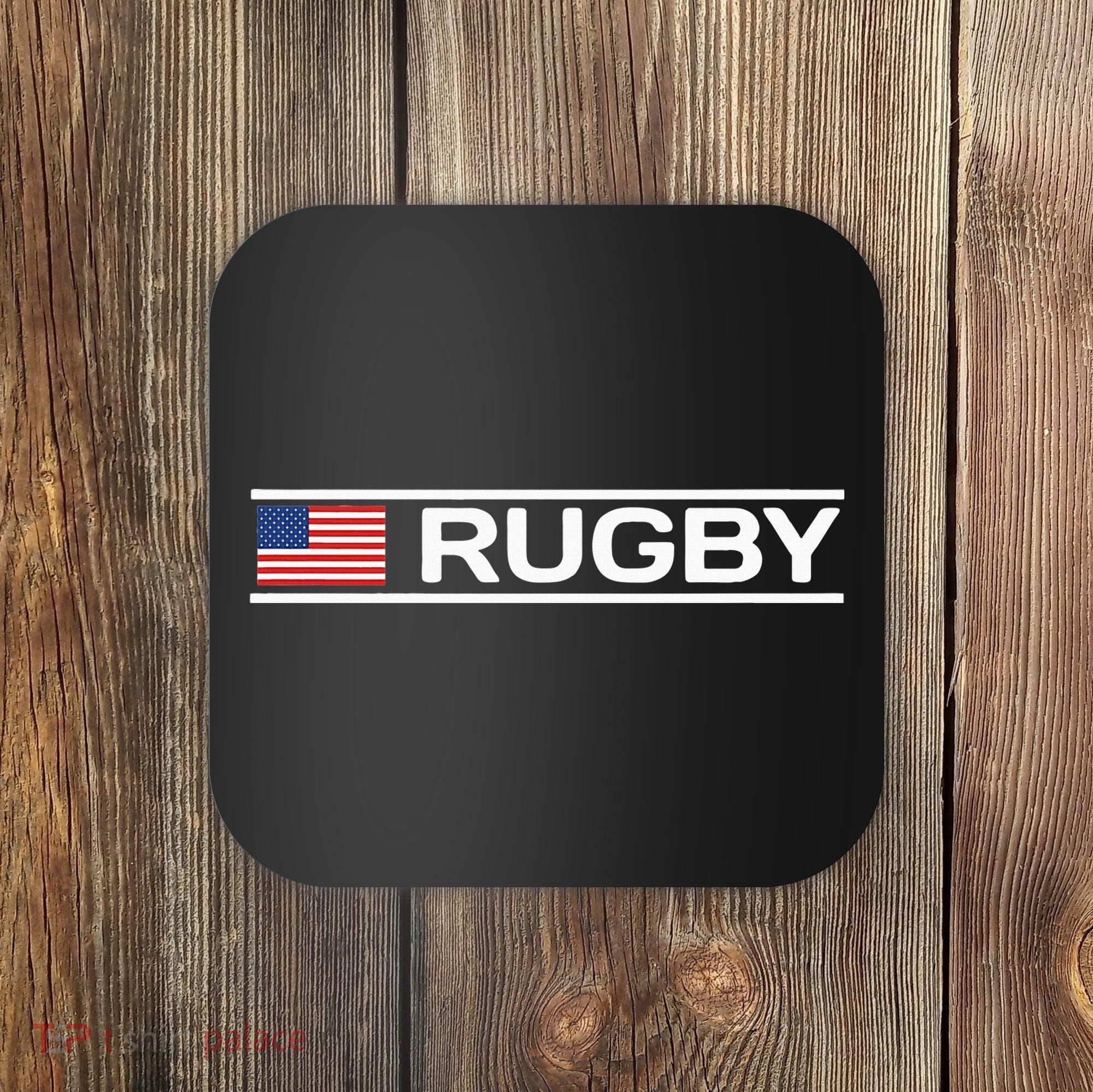 Usa Flag Rugby Coaster