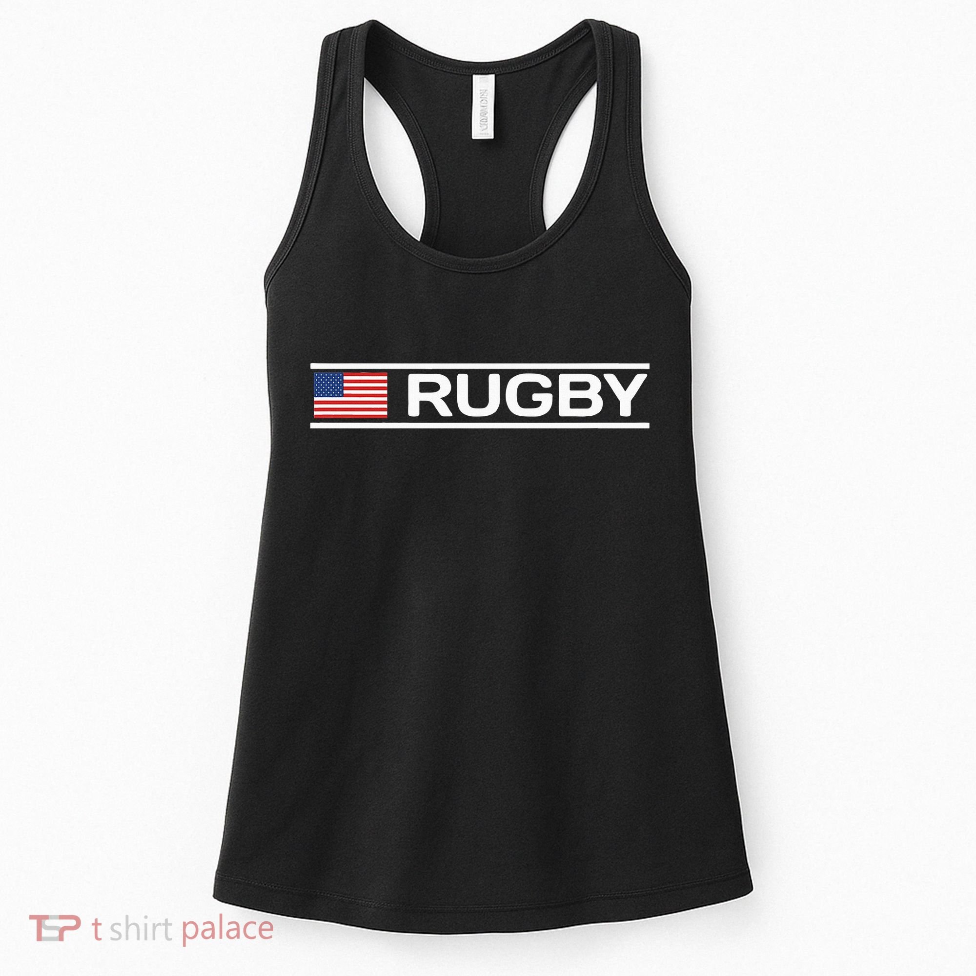 Usa Flag Rugby Women's Tank Top