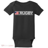 Usa Flag Rugby Baby Bodysuit thumb 0