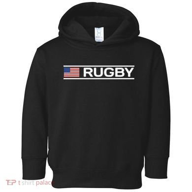 Usa Flag Rugby Toddler Hoodie
