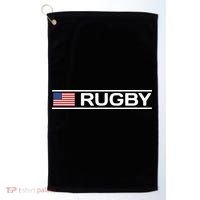 Usa Flag Rugby Golf Towel thumb 0